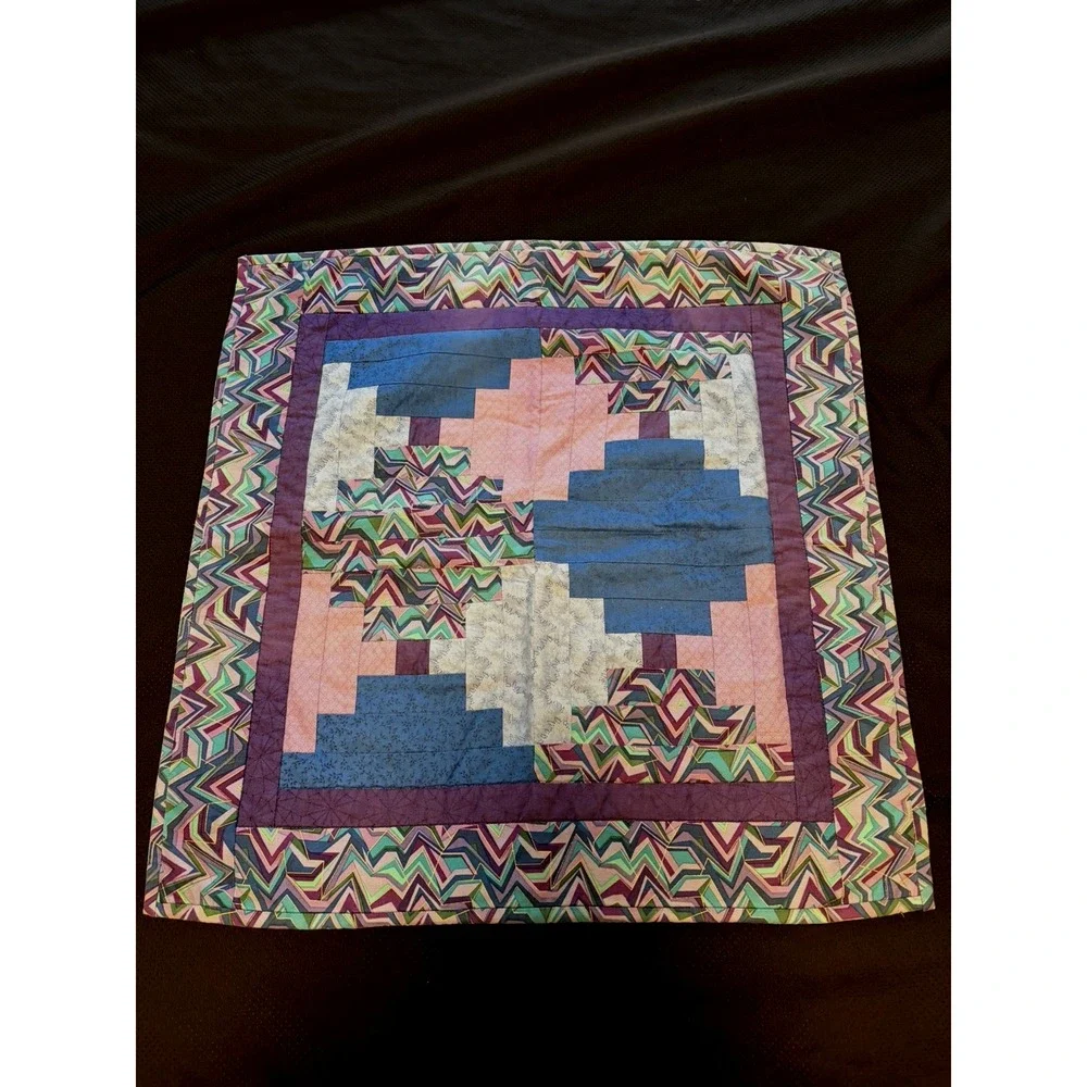 Vintage Handmade Patchwork Quilt~23.5